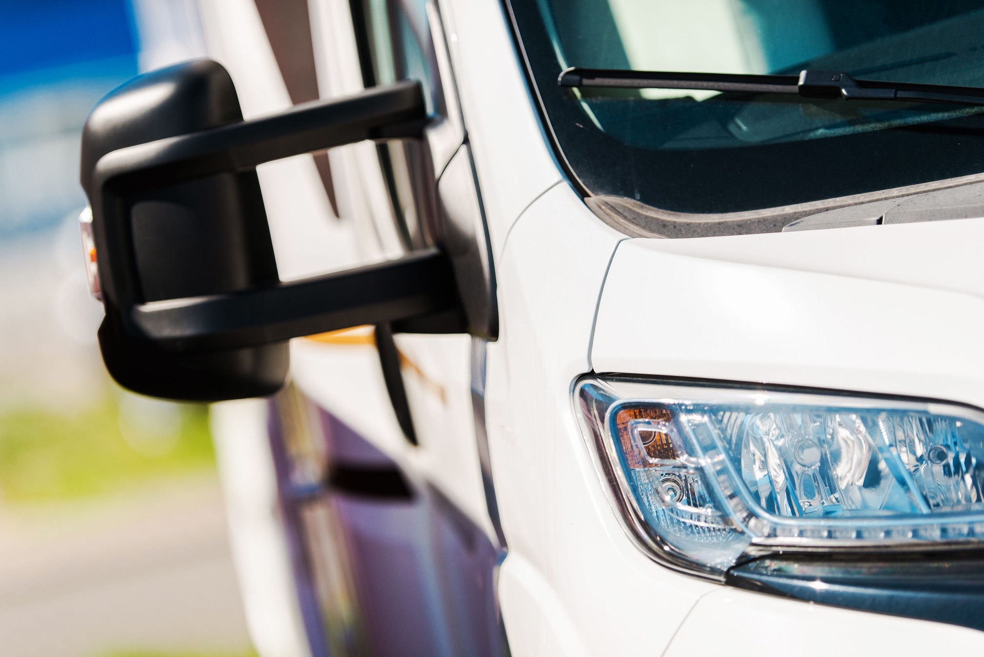 Modern Camper Van Closeup